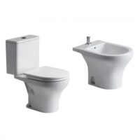 Combo de sanitarios Ferrum Veneto inodoro, deposito y bidet