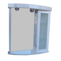 Botiquin Del Val Blanco 1 Puerta Vidrio 2 Luces Mod. 314