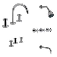 Griferia Ducha Lavatorio Bidet Hydros Zen Cierre Cerámico