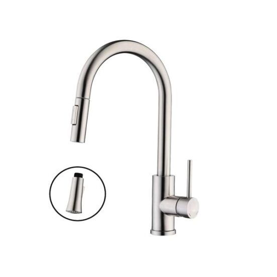 Griferia Monocomando Cocina Pico Extensible