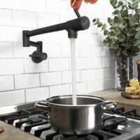 Monocomando Peirano para cocina Marbella Rebatible 52-121 Black - Imagen 2