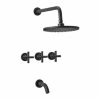 Griferia Peirano para bañera y ducha Black Velvet