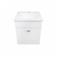 Vanitory Colgante Lanin 50 Cm Blanco Bacha Marmolina