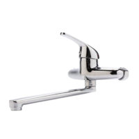 Monocomando Tauro para pared de cocina Gri 71