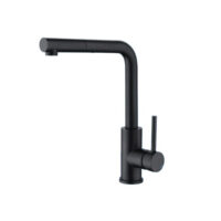Griferia Monocomando Cocina Pico Extensible Tauro 219 Recto Negro