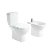 Combo de sanitarios Roca Debba inodoro, deposito, bidet y tapa cierre suave