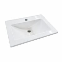 Vanitory Colgante Mh 50 Cm Blanco Bacha Loza - Imagen 2