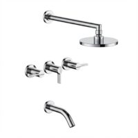 Griferia FV para bañera y ducha Lluvia 0103/G8 Mauna Cromo - Imagen 2