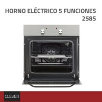 Horno Electrico Clever Acero 58 Lts 5 Funciones - Imagen 3