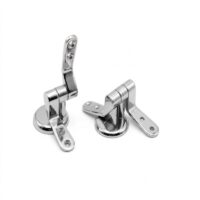 Set Repuesto Bisagras Herrajes Metalico Asiento Tapa Inodoro