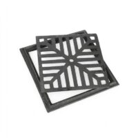 Reja Rejilla De Fundicion 15x15 Reforzada Con Marco